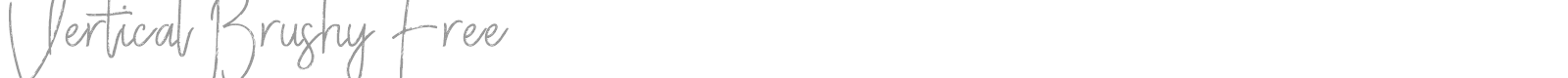 Vertical Brushy font preview